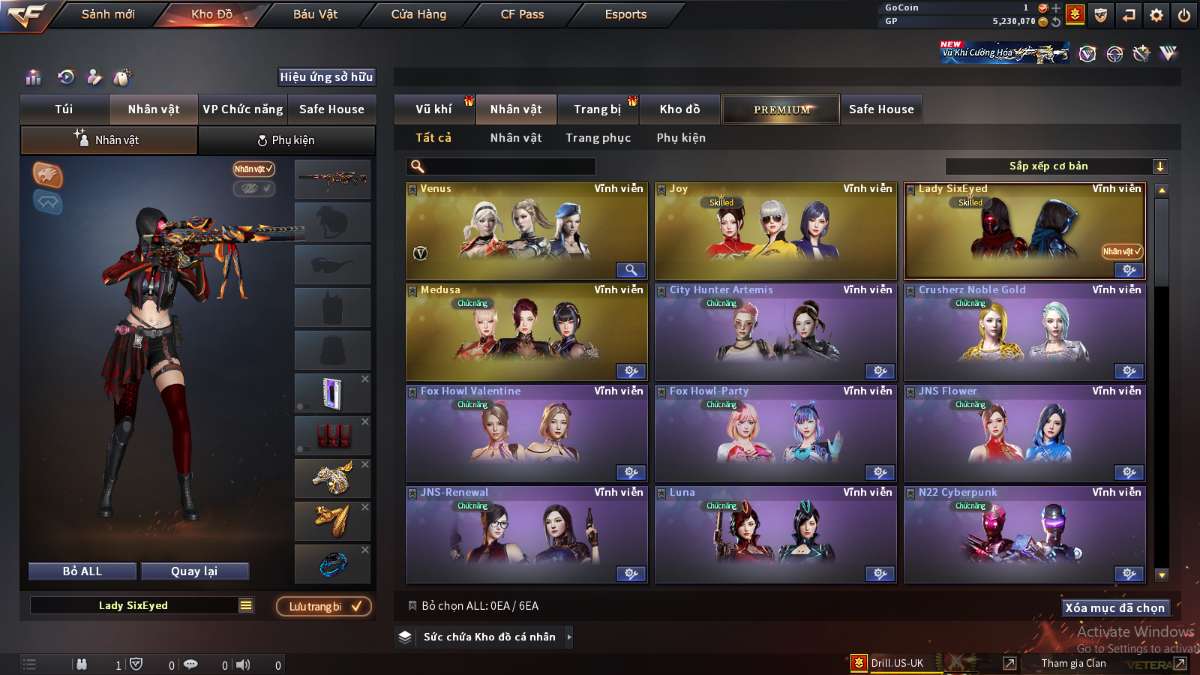 shop acc cf uy tin gia re